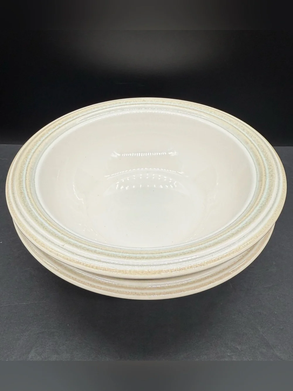 Pfaltzgraff Cappuccino Medium Serving Bowls 8 1/2” Rare Vintage Set Of 2